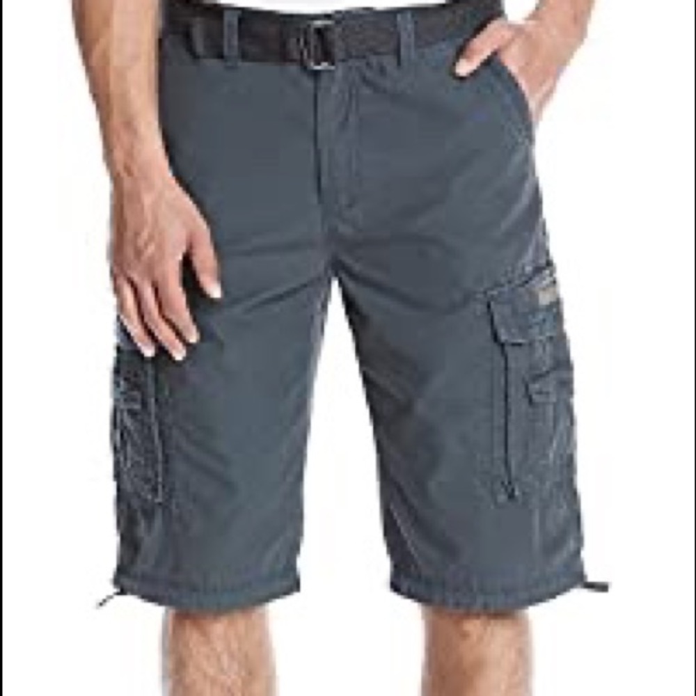 NWT UNIONBAY Cargo Shorts Grey Size 32 Waist